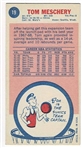 1969 Topps Basketball #19 Tom Meschery - Seattle SuperSonics